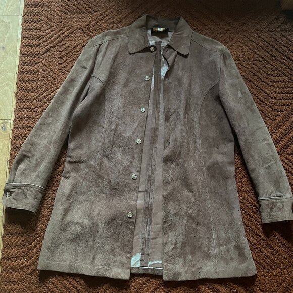 Jaan J women's jacket, suede/leather women's jacket, small women's jacket - Picture 1 of 4